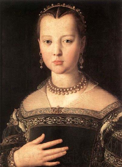 Agnolo Bronzino Portrait of Maria de- Medici Norge oil painting art